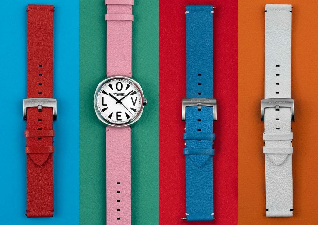 La Raketa Big Love et ses 4 bracelets.