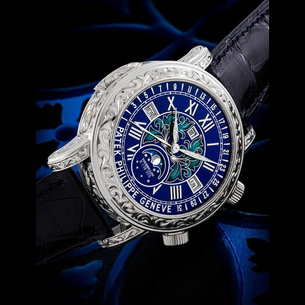 Lot 111 : Patek Philippe, Grandes Complications « Sky Moon Tourbillon », Réf. 6002G-001
Adjugé 45 450 000 HK$ / 5 815 300 US$