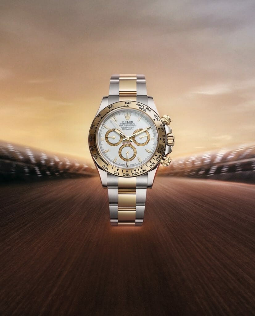 Oyster Perpetual Cosmograph Daytona, 40 mm, Oystersteel et or jaune.