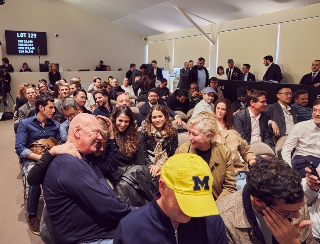 Un moment riche en émotion pour Jean-Claude Biver et son fils, Pierre.