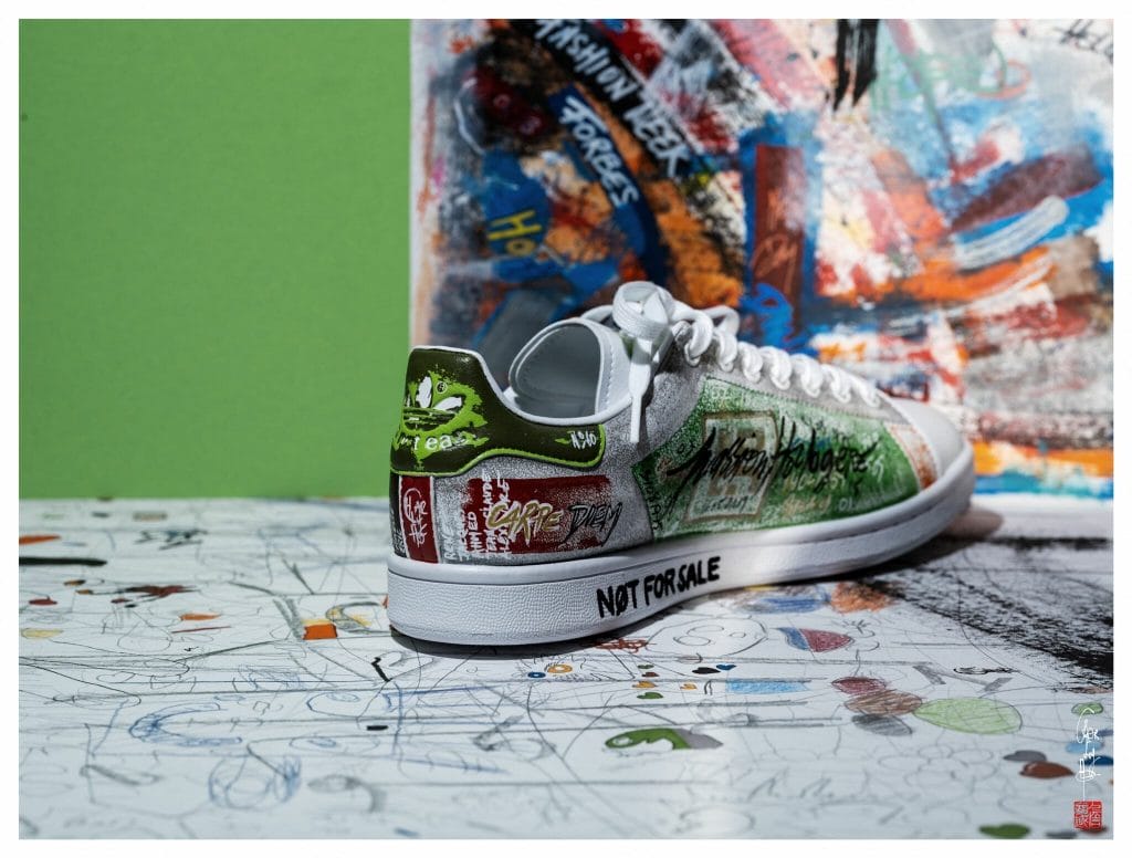 Adidas Stan Smith Kermit personnalisée par CharlyHO