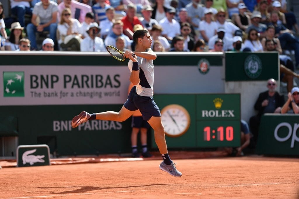 Carlos Alcaraz a atteint les quarts de final à Roland Garros en 2022. 