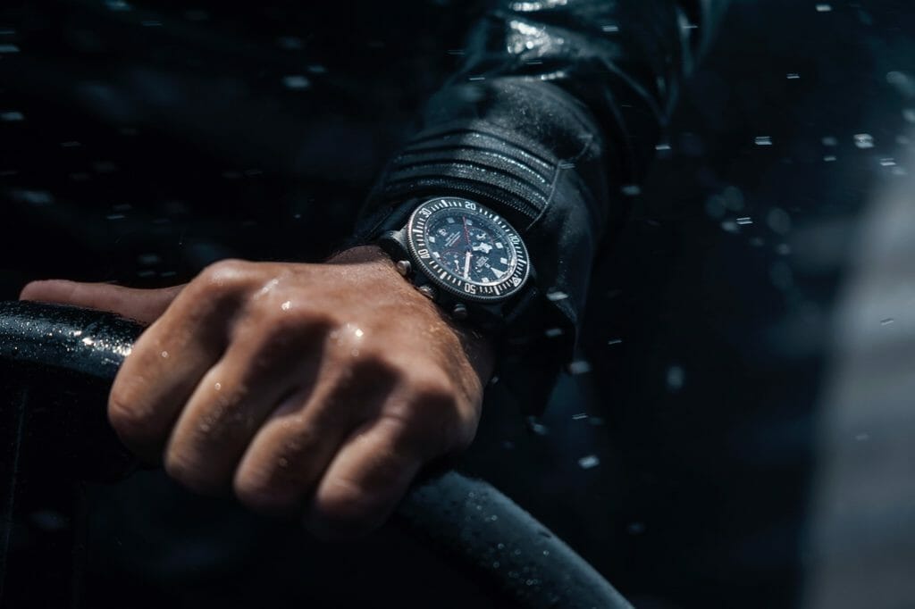 Les montres Pelagos sont étanches jusqu'à 200 mètres de profondeur.