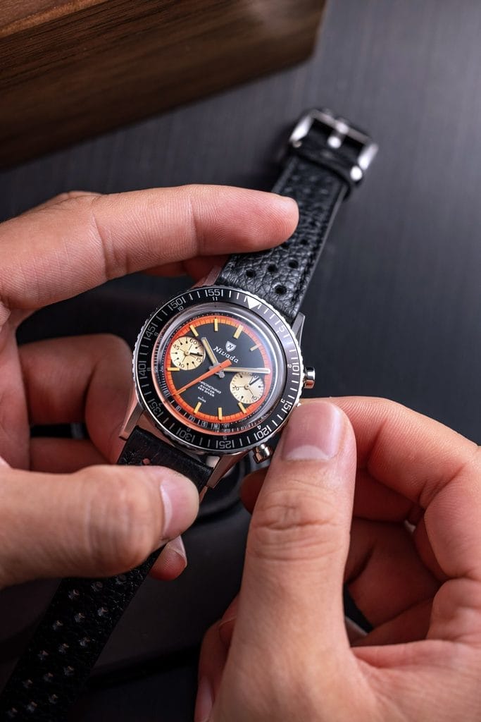 Nivada Grenchen Chronoking « Paul Newman » Orange