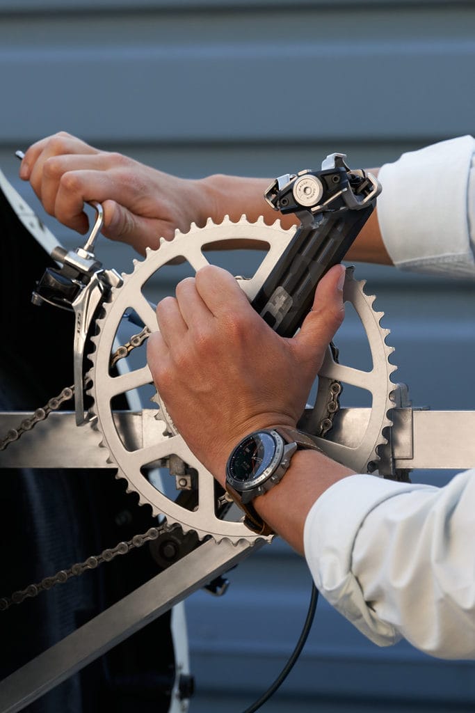 Garmin Marq Adventurer au poignet de Simon Boddaërt - Photo Alexandre Tarall