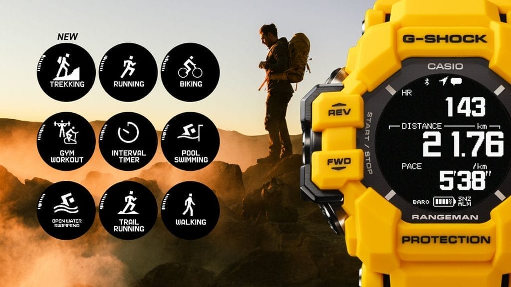 Les activités possibles avec le G-SHOCK GPR-H1000