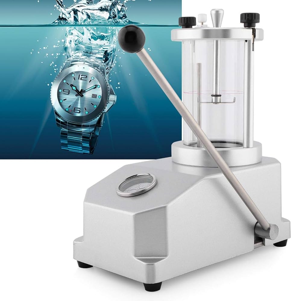 Image d'illustration - Exemple de presse servant à tester l'étanchéité des montres - Source internet