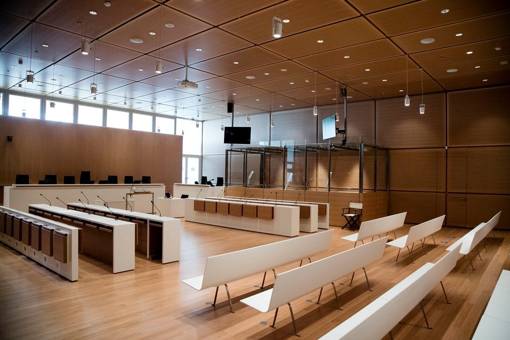 ©Vincent Isore/IP3 - Image d illustration dans une salle d audience - Source Internet, Ministère de la Justice