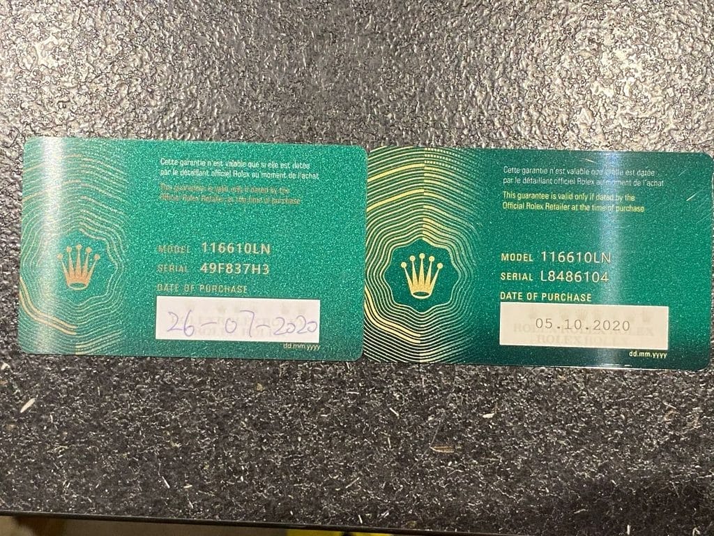 Photo d'illustration - Doublette Rolex (la fausse à gauche) - Source Michel Vittini sur le groupe Facebook Club Rolex France