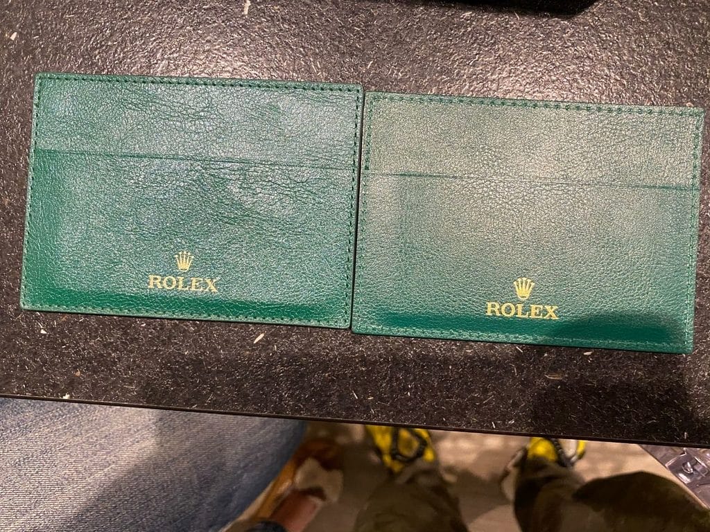 Photo d'illustration - Doublette Rolex (la fausse à gauche) - Source Michel Vittini sur le groupe Facebook Club Rolex France