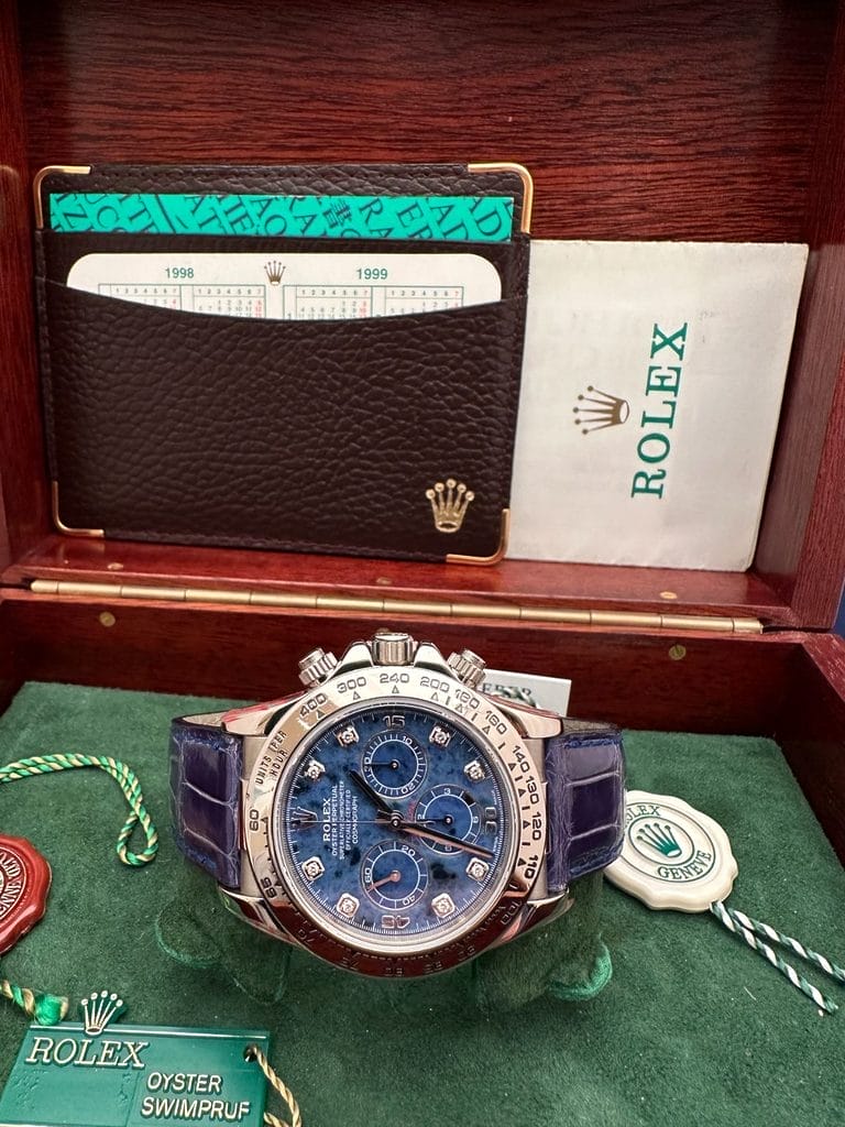 Rare Rolex Daytona cadran Sodalite du programme RCPO - Chez Bucherer Paris