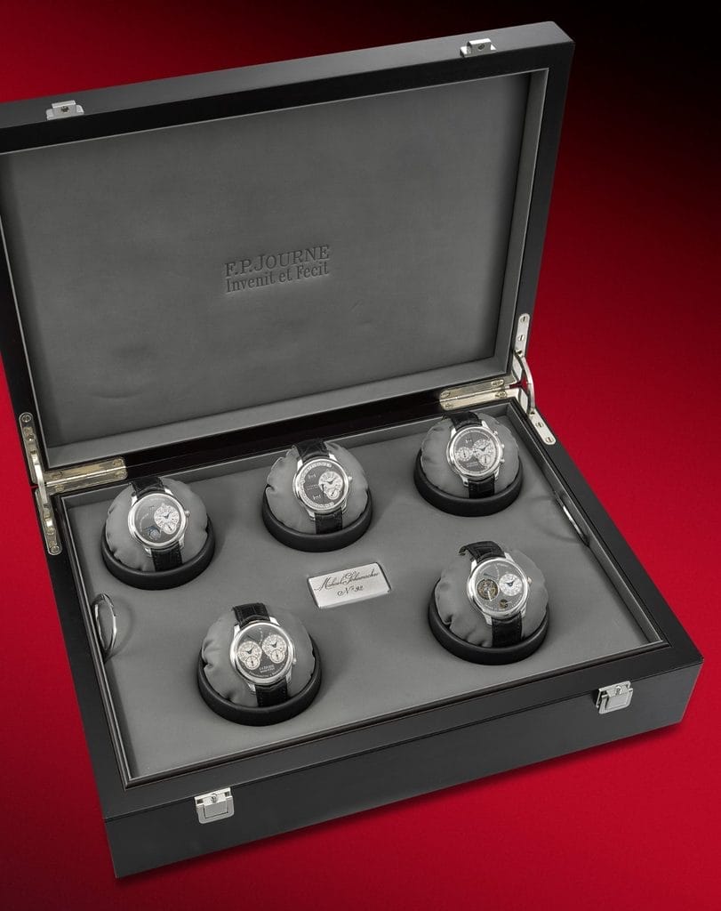 Collection complète en ruthénium de F.P. JOURNE de Michael Schumacher