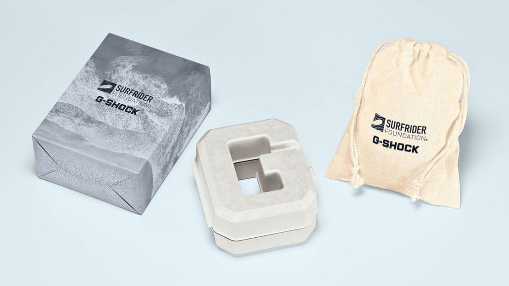 Packaging de la G-SHOCK G-5600SRF Surfrider Foundation