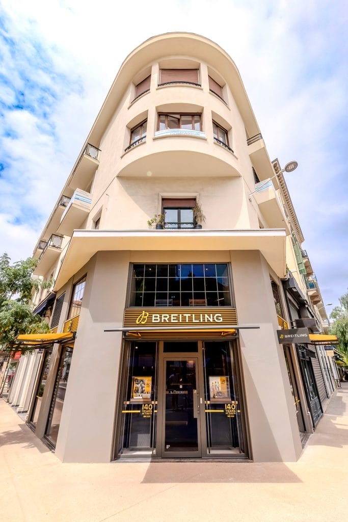 La boutique Breitling du 18, rue de la Liberté à Nice.