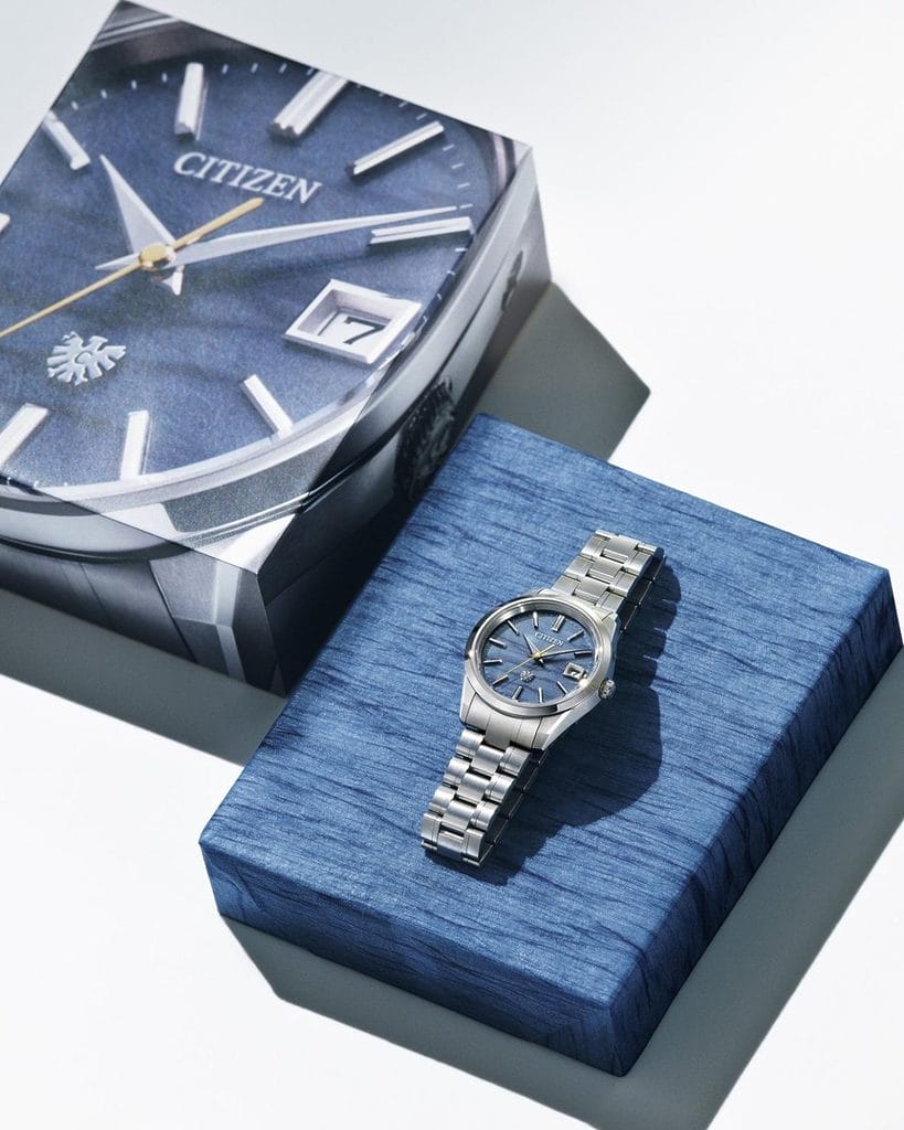 The CITIZEN Washi indigo Shibori AQ4100-65L