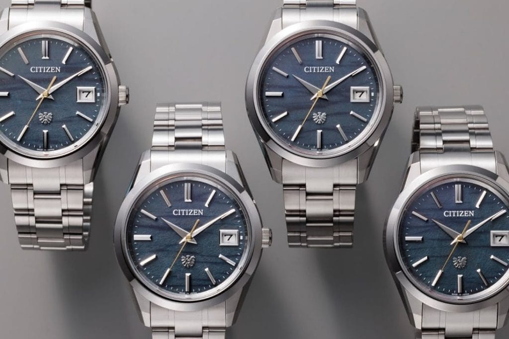 The CITIZEN Washi indigo Shibori AQ4100-65L