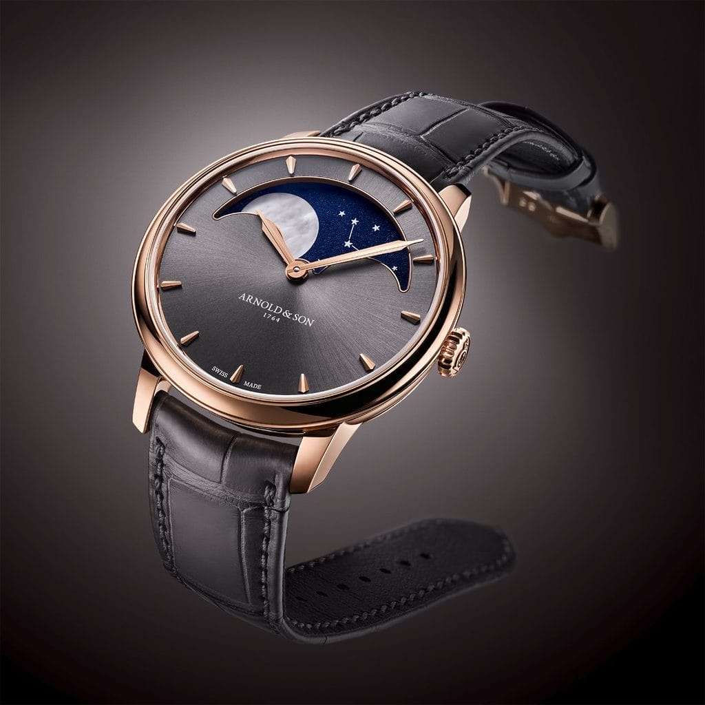Arnold & Son Perpetual Moon 38 Red Gold Cliff Grey