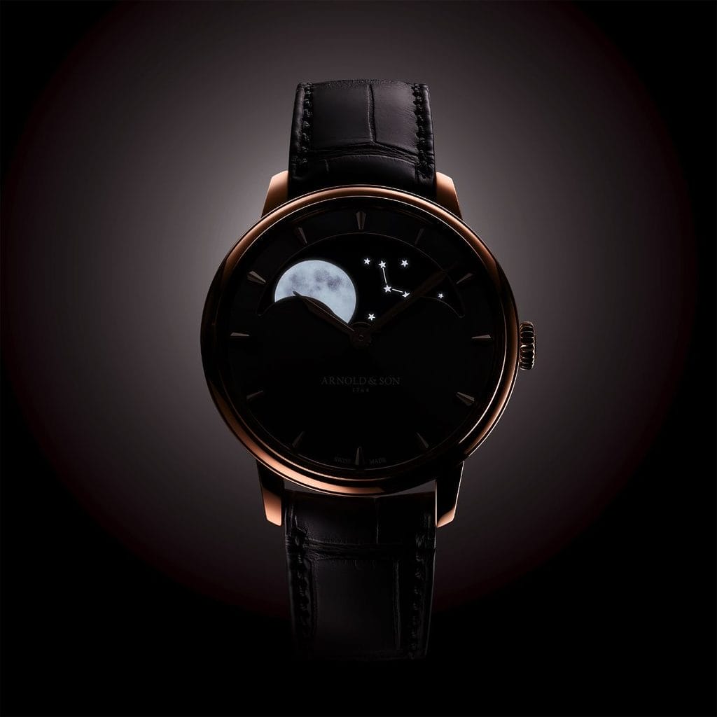 Arnold & Son Perpetual Moon 38 Red Gold Cliff Grey