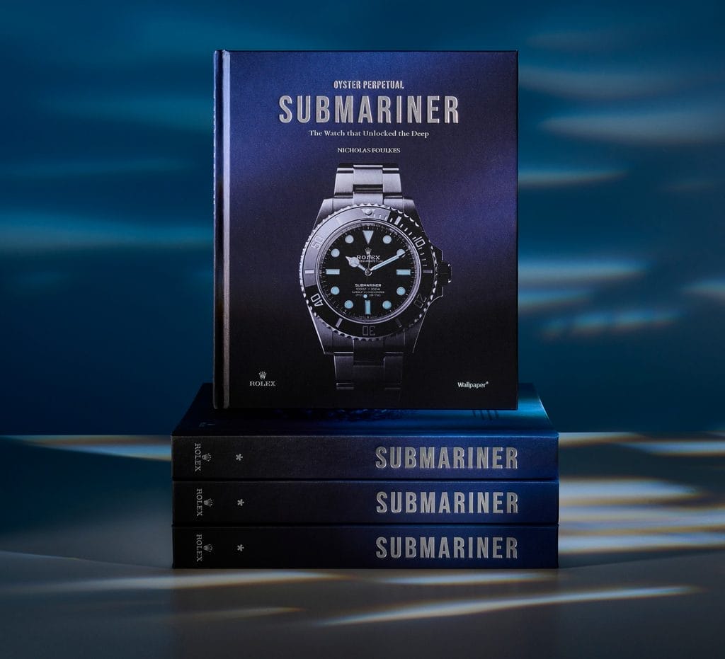 Couverture du premier livre officiel de Rolex : Oyster Perpetual Submariner – La clé des profondeurs