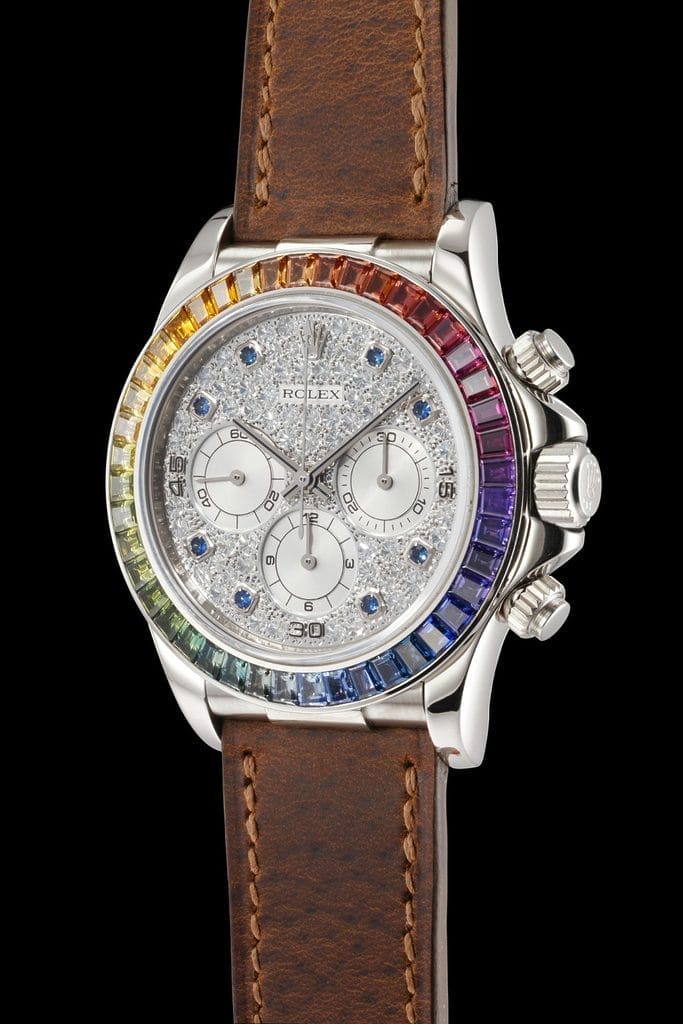 Rolex Daytona « Rainbow » ref. 16599SAAEC vendue en 2024 CHF 5.5M