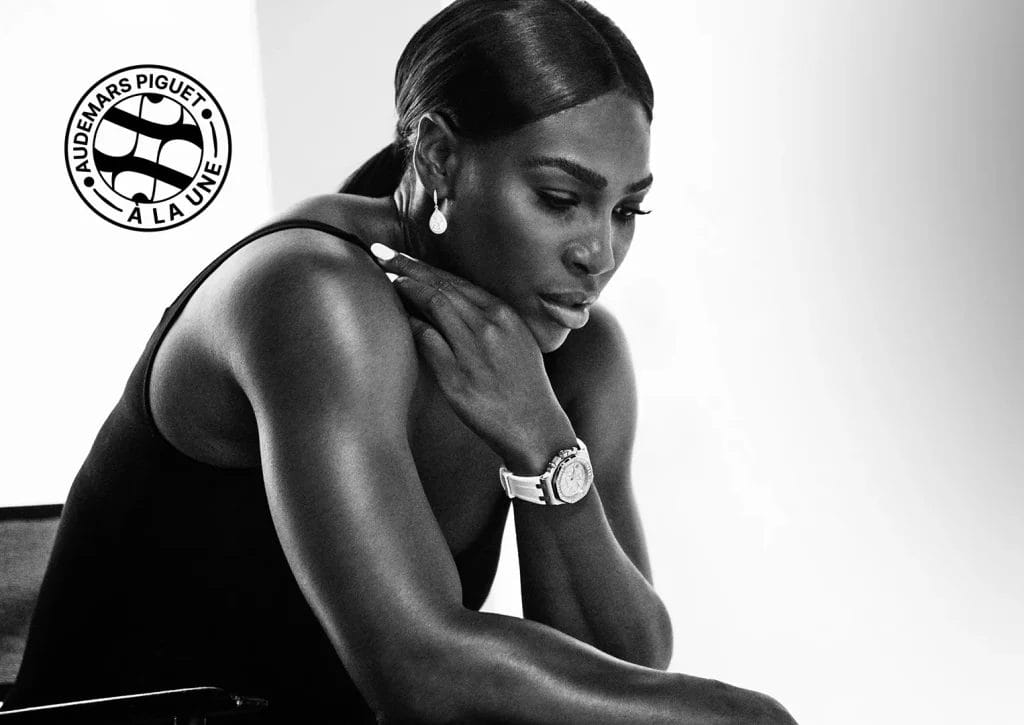 Serena Williams portant une montre Audemars Piguet