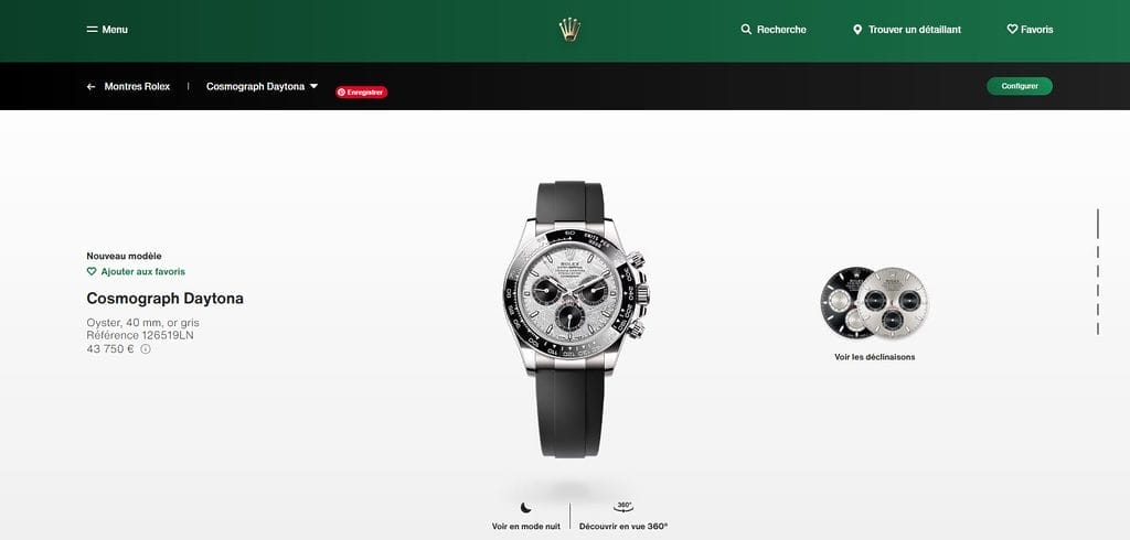 De retour, théoriquement, au catalogue Rolex.