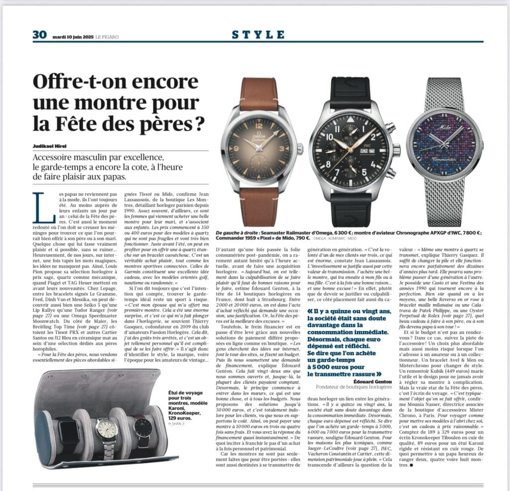 Article signé Judikael Hirel paru dans Le Figaro le 10 juin 2025