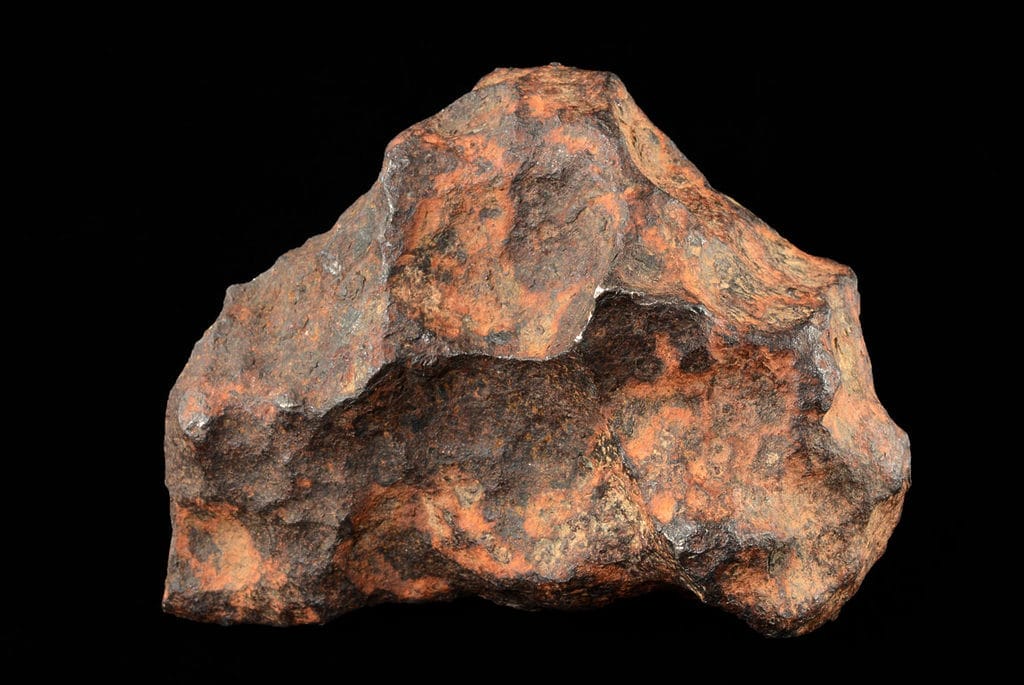 Le météorite de Gibeon à l'état brut.