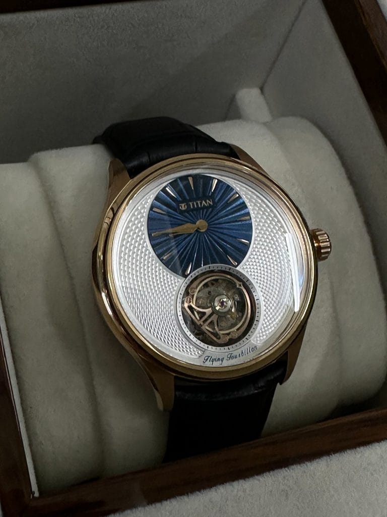 Le premier Tourbillon de la marque Titan, réalisé à quatre exemplaires.