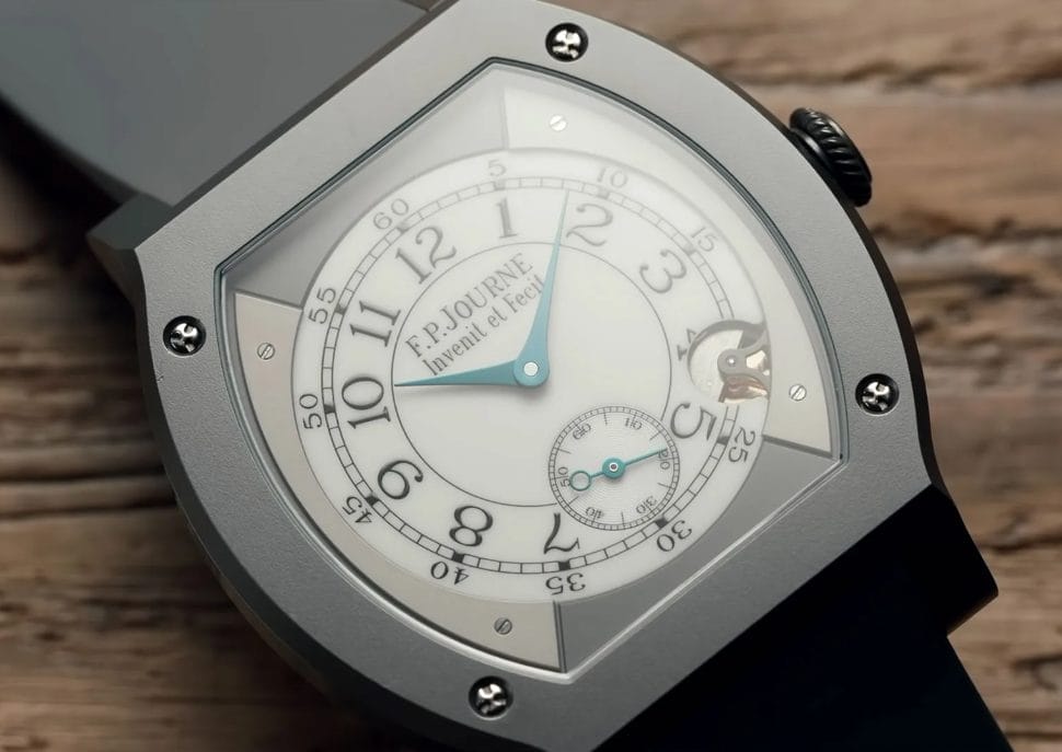 La FP Journe, montre à quartz, se vend jusqu'à 150 000 € aux enchères - Source Watchfinder