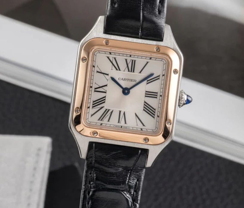 Cartier Santos acier / or quartz montre pour femmes W2SA0012 - Source Zeitauktion