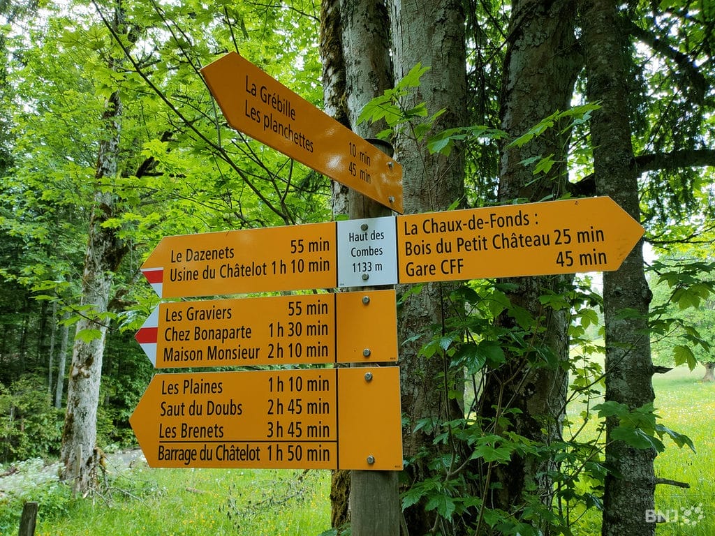 Parcours de randonnée autour de Neuchâtel - Source rtn.ch